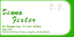 diana fixler business card