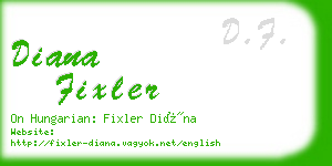 diana fixler business card
